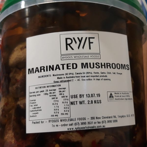 Mushrooms Marinated 2kg