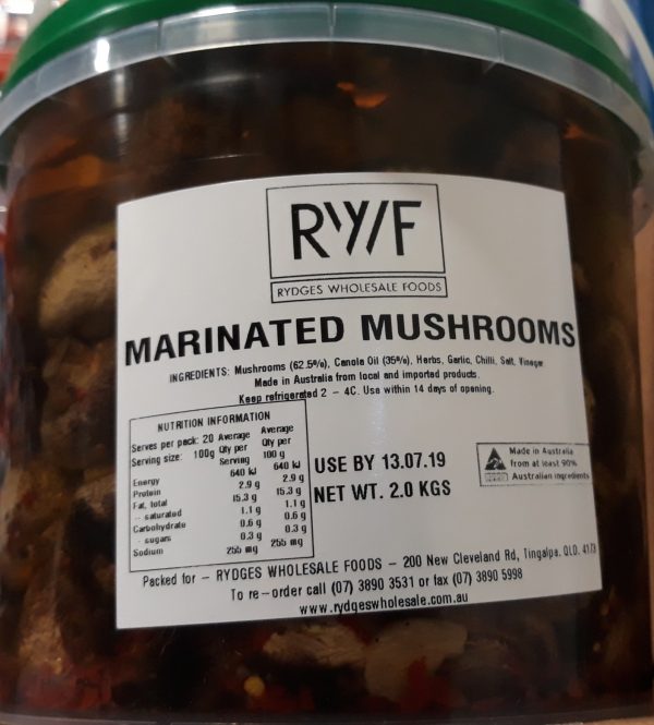 Mushrooms Marinated 2kg