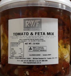 Semi dried Tom and Feta 2kg