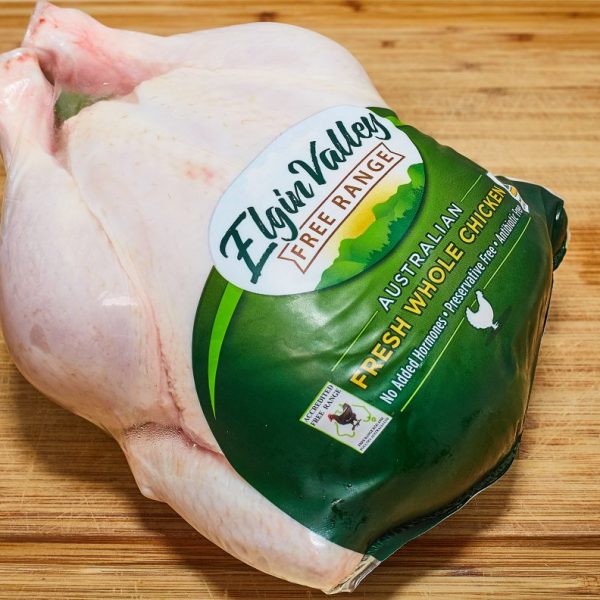 elgin free range whole chicken poly