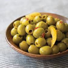 marinated green olives retail