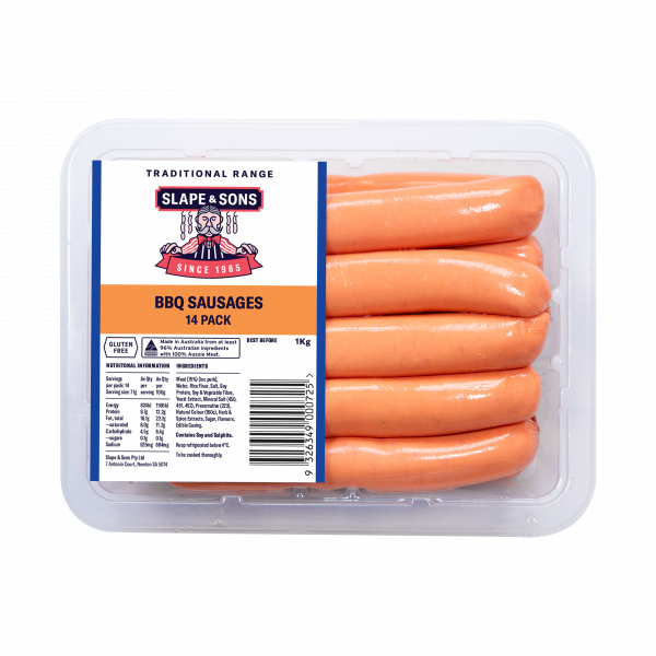 GT01-1 BBQ SAUSAGES 14 PACK